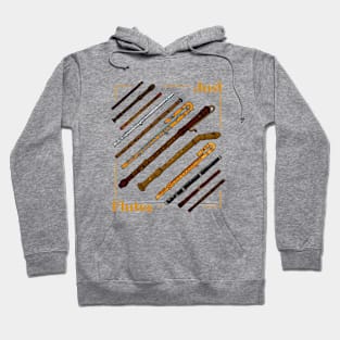 Just flutes - for the flutist - various flutes Hoodie